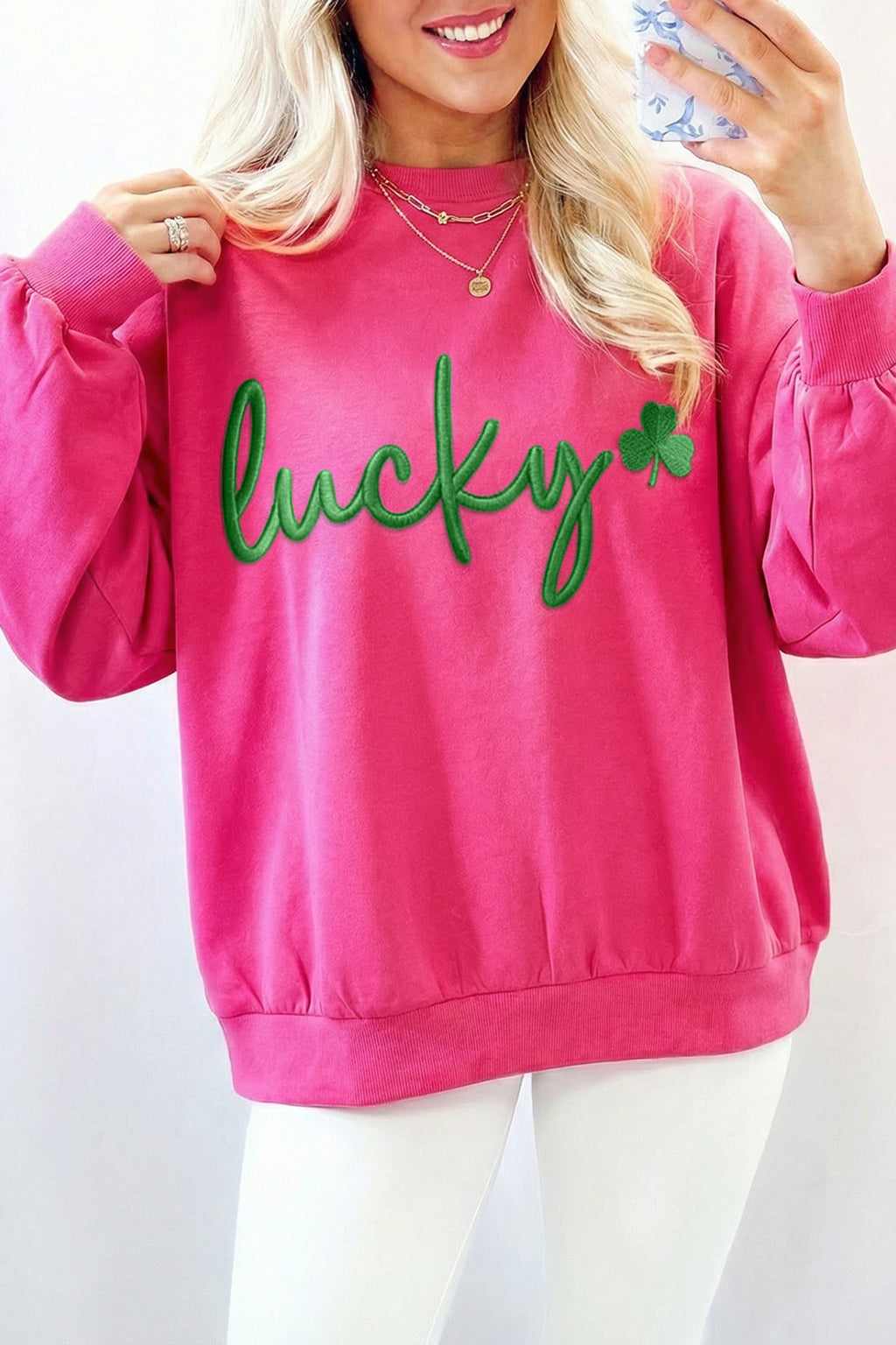 Lucky Clover Pullover Sweatshirt