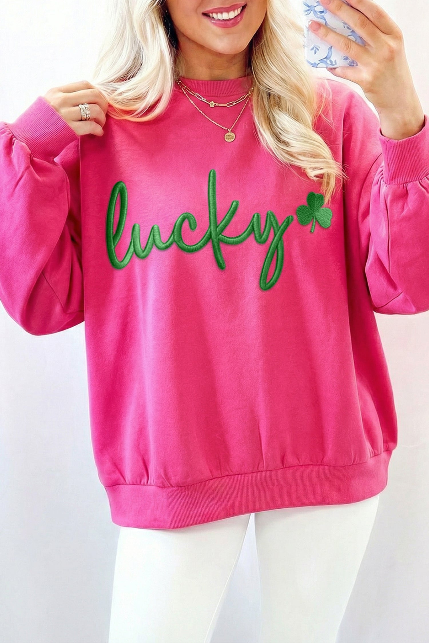 Lucky Clover Pullover Sweatshirt