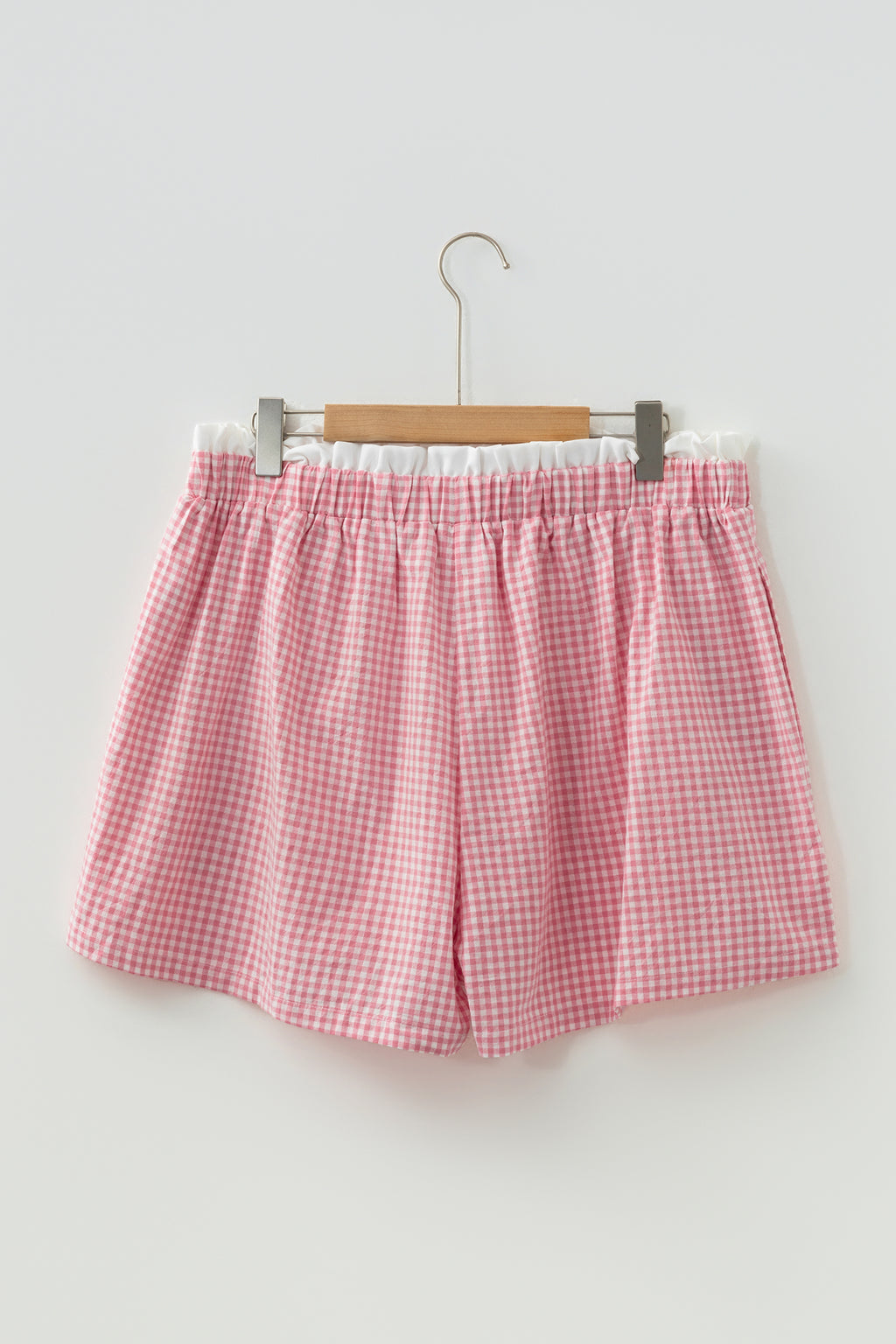 Plus Size Plaid Shorts