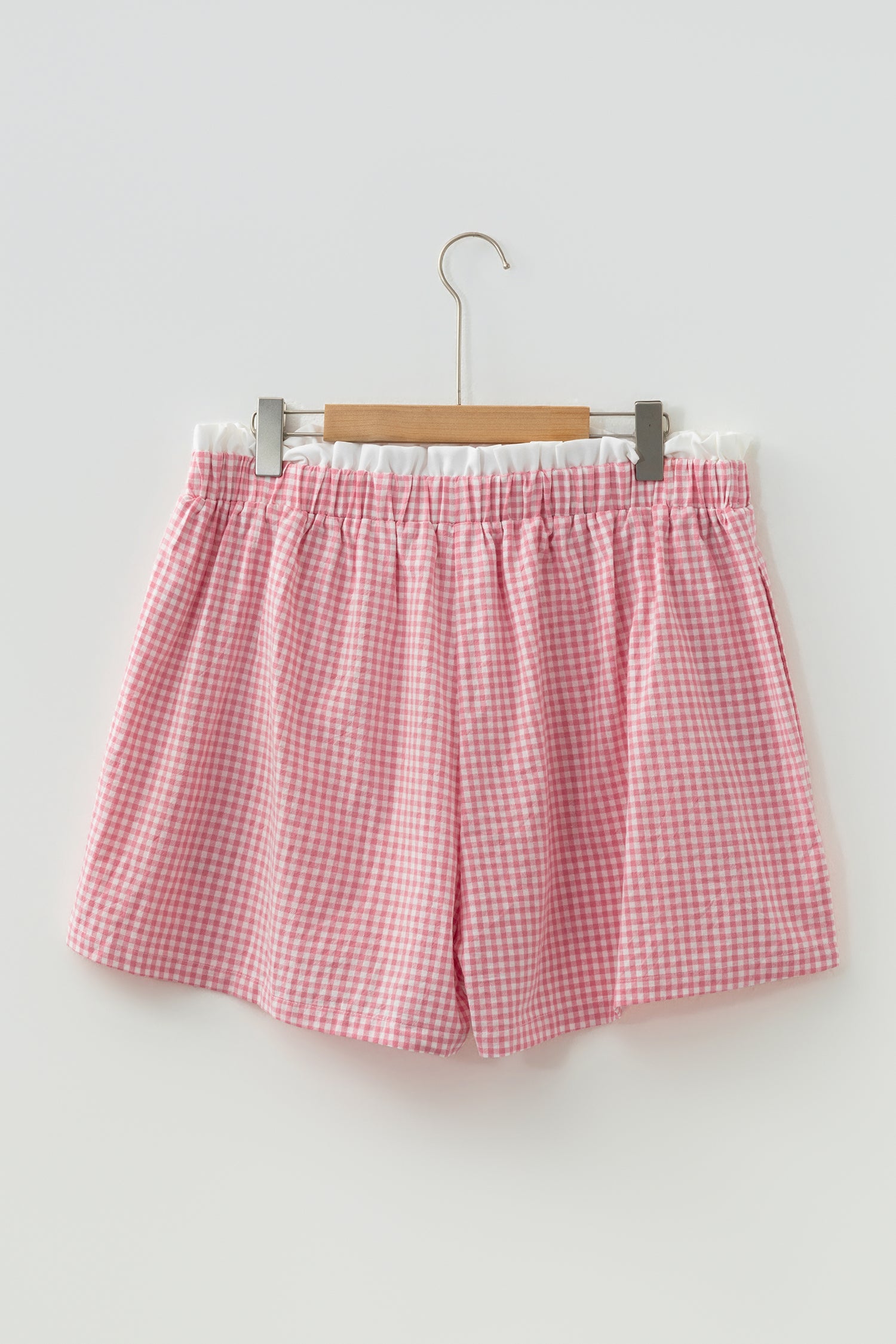 Plus Size Plaid Shorts